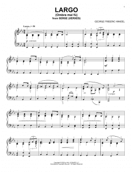 page one of Ombra Mai Fu (Piano Solo)