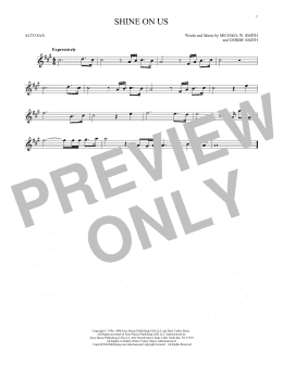 page one of Shine On Us (Alto Sax Solo)