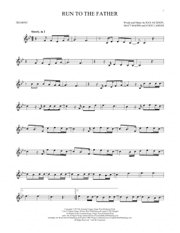 page one of Run To The Father (Trumpet Solo)