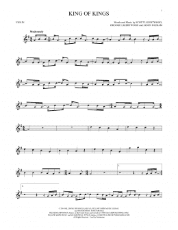 page one of King Of Kings (Violin Solo)