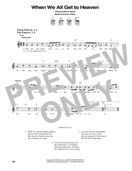 page one of When We All Get To Heaven (Easy Guitar)