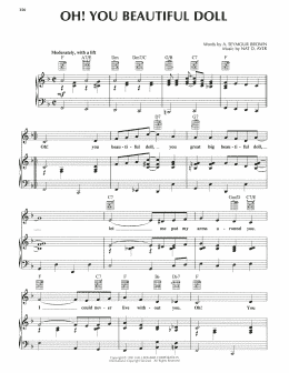 page one of Oh! You Beautiful Doll (Piano, Vocal & Guitar Chords (Right-Hand Melody))