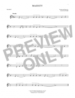 page one of Majesty (Trumpet Solo)