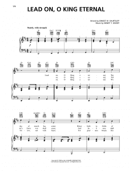 page one of Lead On, O King Eternal (Piano, Vocal & Guitar Chords (Right-Hand Melody))