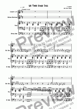 page one of We Three Kings Jazz