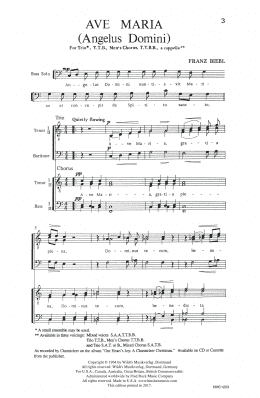 page one of Ave Maria (TTB Choir)