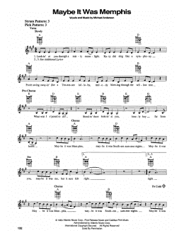page one of Maybe It Was Memphis (Easy Guitar)