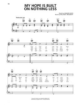 page one of My Hope Is Built On Nothing Less (Piano, Vocal & Guitar Chords (Right-Hand Melody))