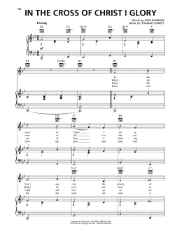 page one of In The Cross Of Christ I Glory (Piano, Vocal & Guitar Chords (Right-Hand Melody))