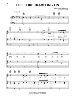 page one of I Feel Like Traveling On (Piano, Vocal & Guitar Chords (Right-Hand Melody))