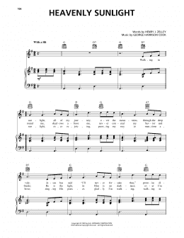 page one of Heavenly Sunlight (Piano, Vocal & Guitar Chords (Right-Hand Melody))