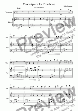 page one of Concertpiece for Trombone