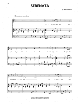 page one of Serenata (Piano, Vocal & Guitar Chords (Right-Hand Melody))