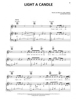 page one of Light A Candle (Piano, Vocal & Guitar Chords (Right-Hand Melody))