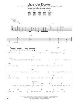 page one of Upside Down (Guitar Lead Sheet)
