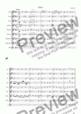 page one of Drive (Mid Brass Ensemble)