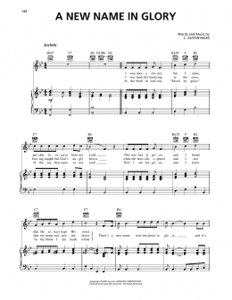 page one of A New Name In Glory (Piano, Vocal & Guitar Chords (Right-Hand Melody))
