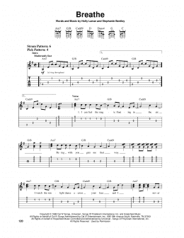 page one of Breathe (Easy Guitar Tab)