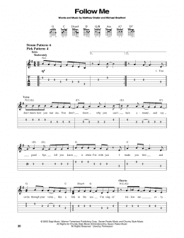 page one of Follow Me (Easy Guitar Tab)
