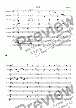 page one of Drive (Percussion Ensemble)