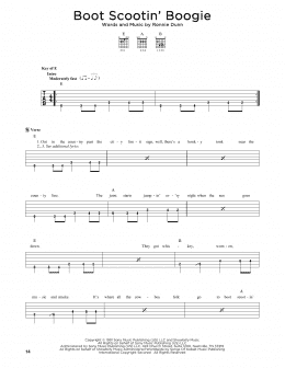 page one of Boot Scootin' Boogie (Solo Guitar)