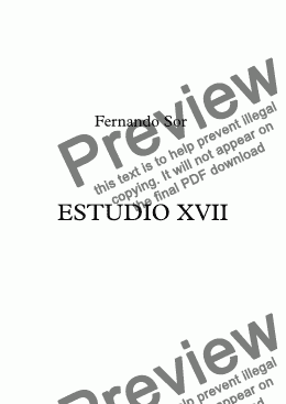 page one of ESTUDIO XVII - Full Score