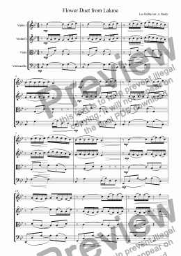 page one of Flower Duet from Lakme