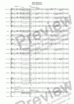 page one of Music for a Splendid Occasion - 1. Rule Britannia