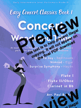 page one of Easy Concert Classics Book 1 - Concert Woodwind Trios