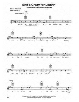page one of She's Crazy For Leavin' (Easy Guitar)