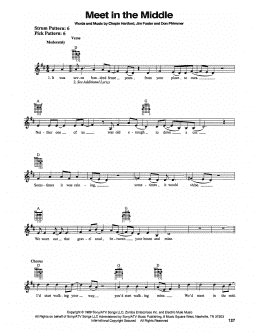 page one of Meet In The Middle (Easy Guitar)