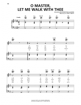 page one of O Master, Let Me Walk With Thee (Piano, Vocal & Guitar Chords (Right-Hand Melody))
