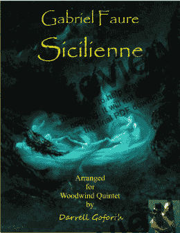 page one of Sicilienne Score and Parts