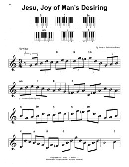page one of Jesu, Joy Of Man's Desiring (Super Easy Piano)