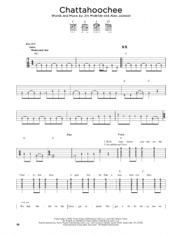 page one of Chattahoochee (Solo Guitar)