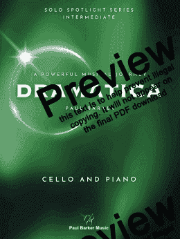page one of Dramatica (Cello & Piano)