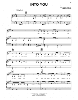 page one of Into You (Piano, Vocal & Guitar Chords (Right-Hand Melody))