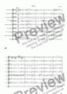 page one of Drive (Single Reed Ensemble)