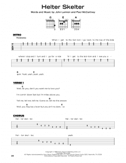 page one of Helter Skelter (Really Easy Guitar)
