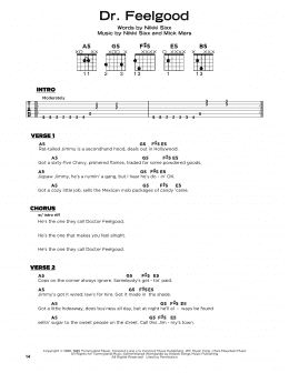 page one of Dr. Feelgood (Really Easy Guitar)