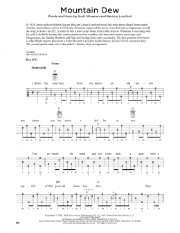 page one of Mountain Dew (Banjo Tab)