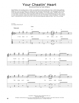 page one of Your Cheatin' Heart (Guitar Tab)