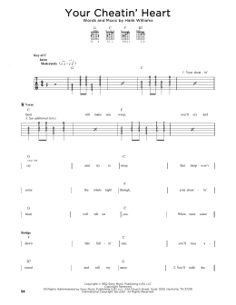 page one of Your Cheatin' Heart (Solo Guitar)