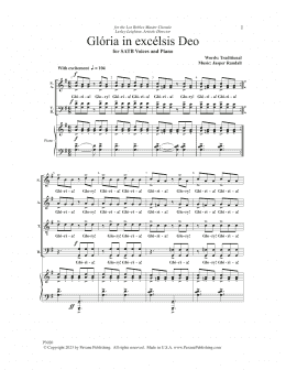 page one of Gloria in Excelsis Deo (Choir)