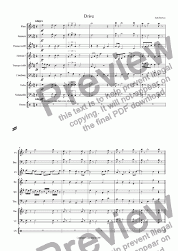page one of Drive (Small Orchestra)