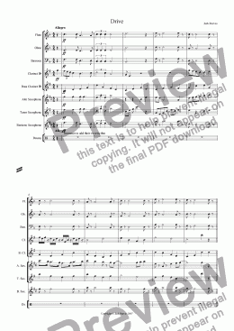 page one of Drive (Small Woodwind)