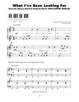 page one of What I've Been Looking For (5-Finger Piano)