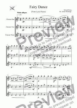 page one of Fairy Dance (from Lyric Suite)