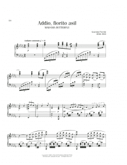 page one of Addio, Fiorito Asil (Piano Solo)