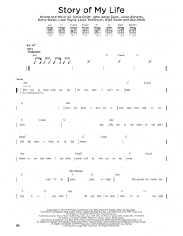 page one of Story Of My Life (Guitar Lead Sheet)